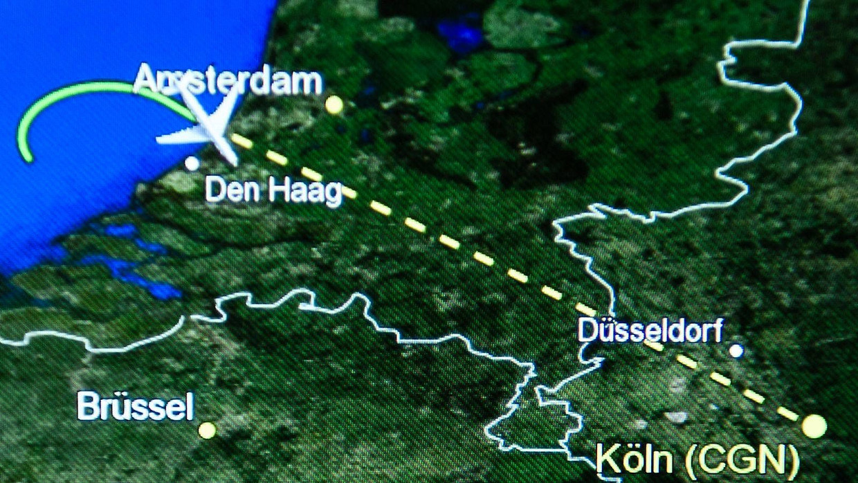 Kehrtwende über der Nordsee Kehrtwende über der Nordsee