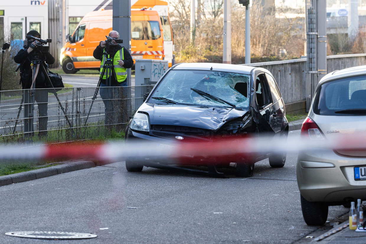 Das Auto des mutmaßlichen Täters am Tag der Amokfahrt