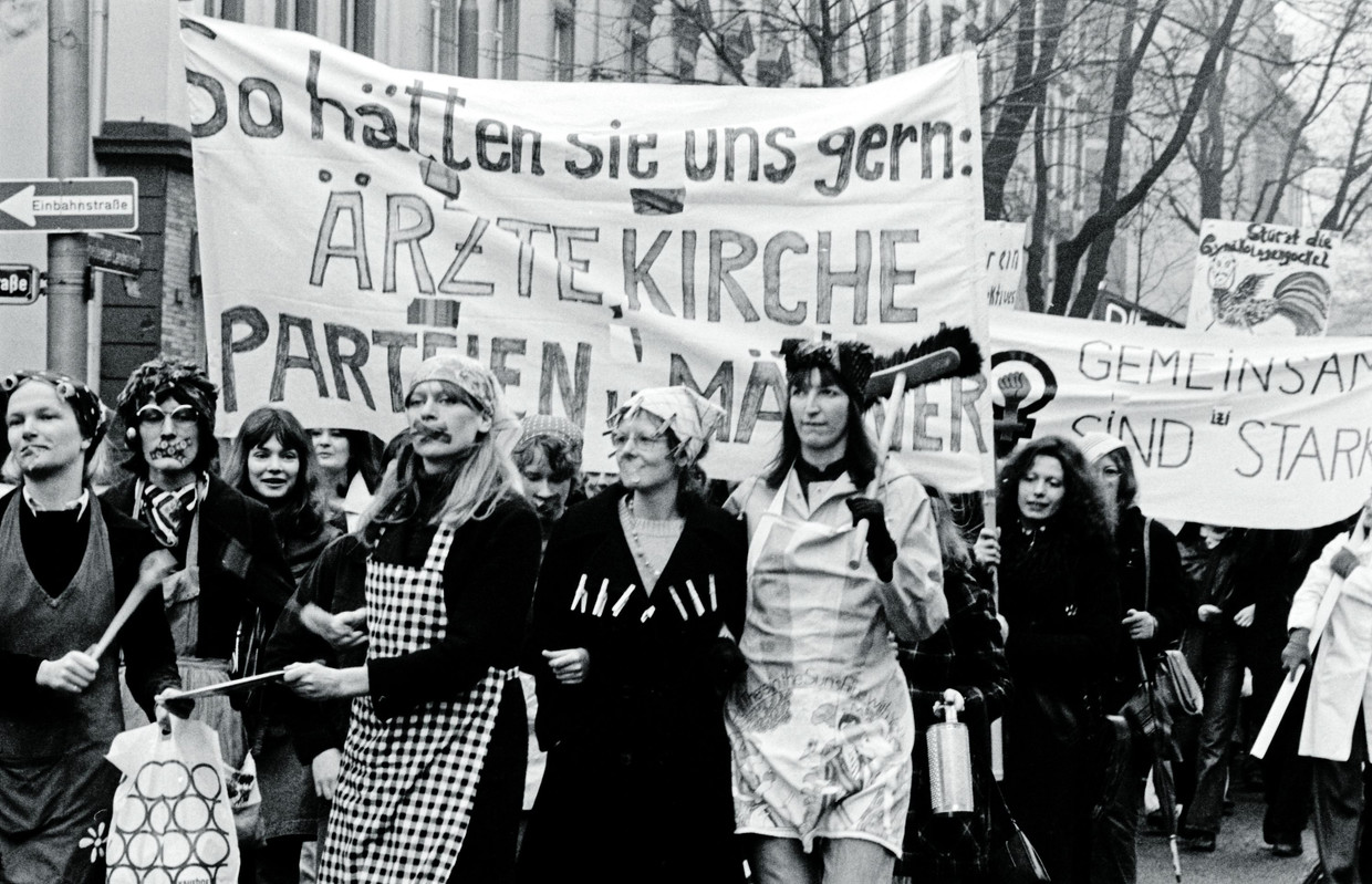 Demonstration gegen Paragraph 218 im Jahre 974 in Frankfurt am Main