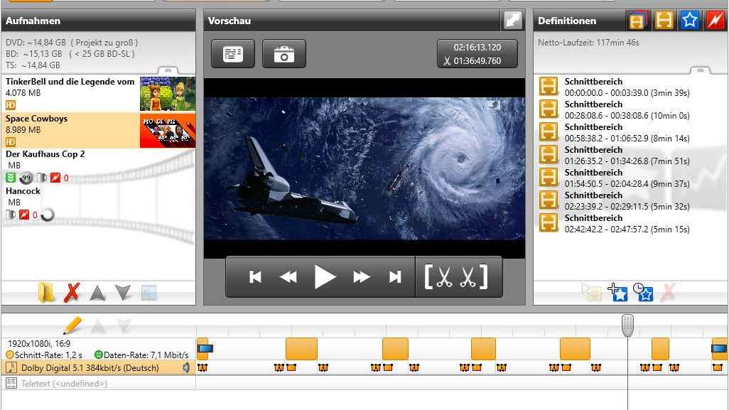 SchnittSoftware DVRStudio HD im Test