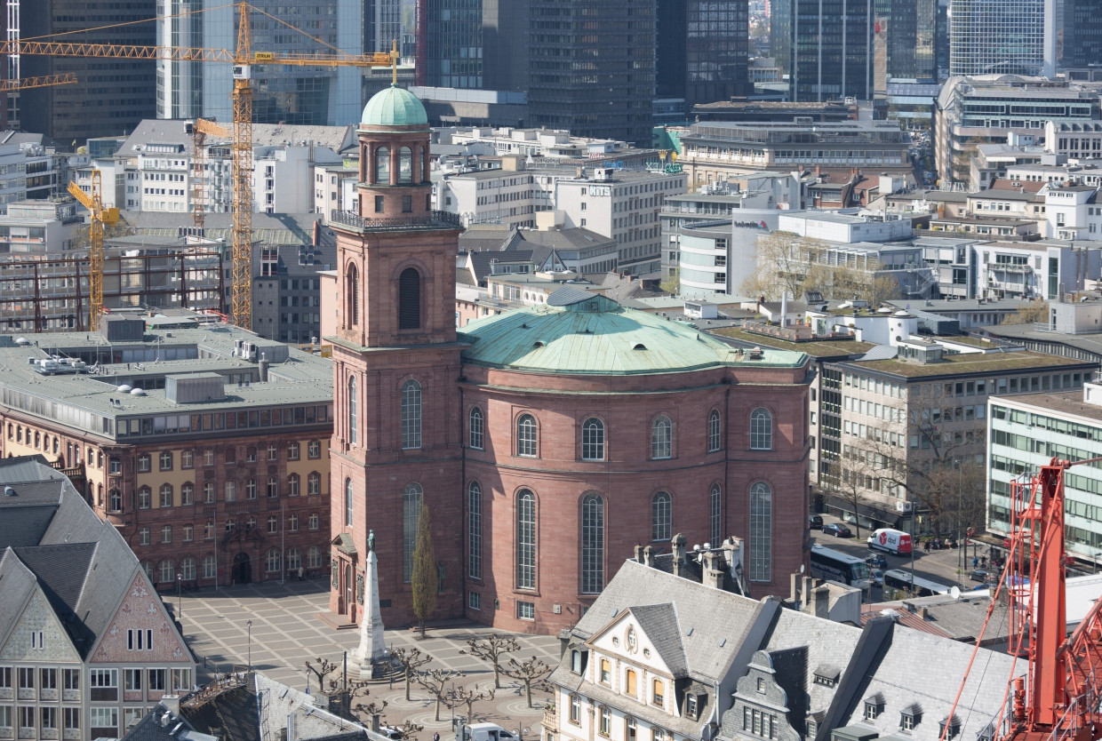 Ort der Debatte: Rund um die Frankfurter Pauslkirche soll ein Haus der Demokratie entstehen.