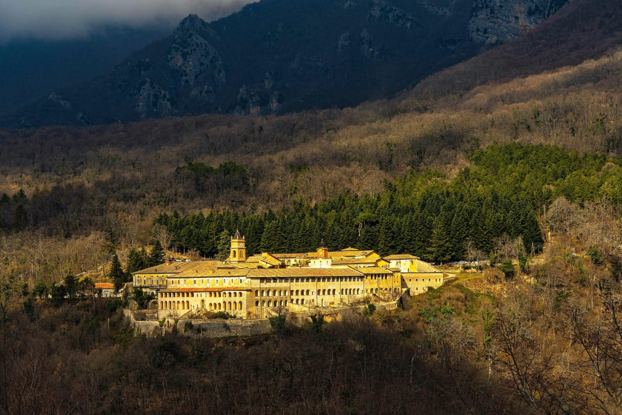 Mitten im Eichenwald: der Klosterkomplex in Collepardo, Provinz Frosinone