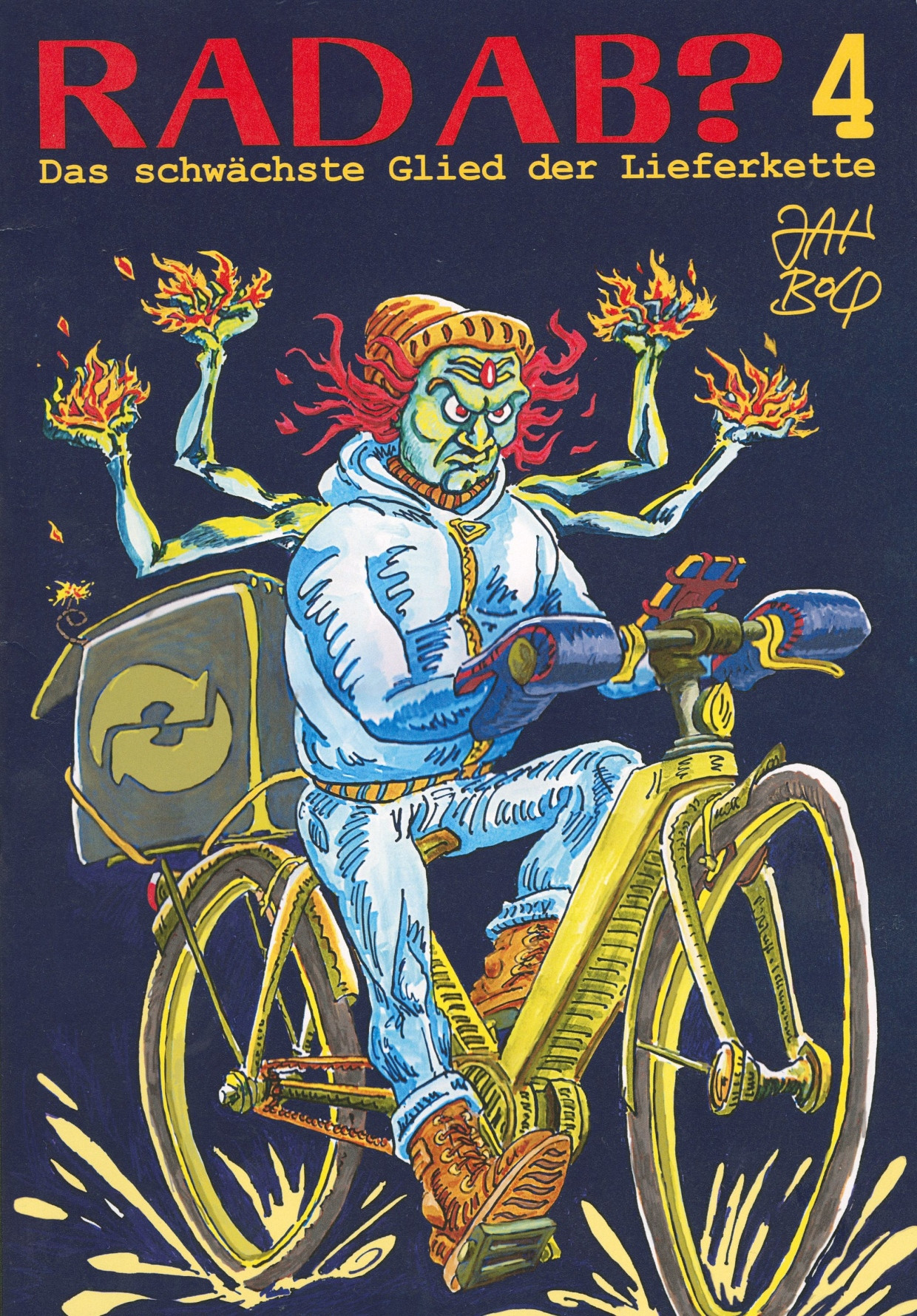 Das zauberhaft unheimliche Cover zu Heft 4 von „Rad ab“