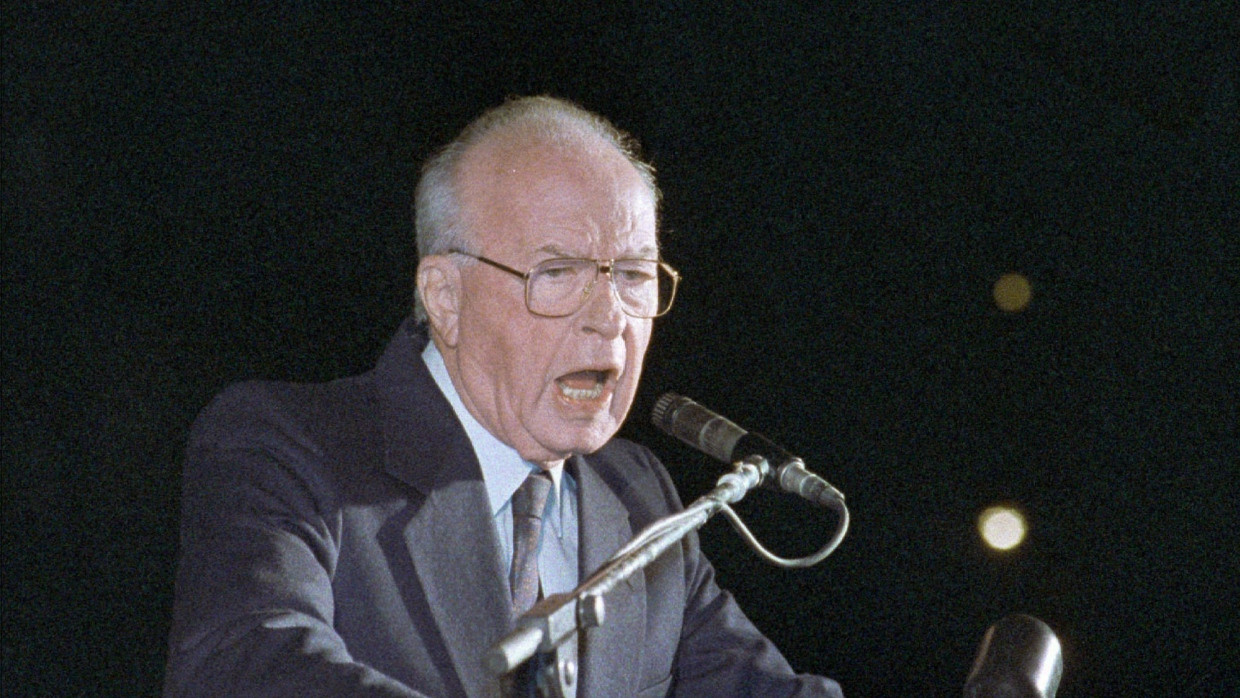 Letzte Worte: Izchak Rabins Auftritt bei einer Friedenskundgebung mit mehr als 100.000 Teilnehmern in Tel Aviv am 4. November 1995