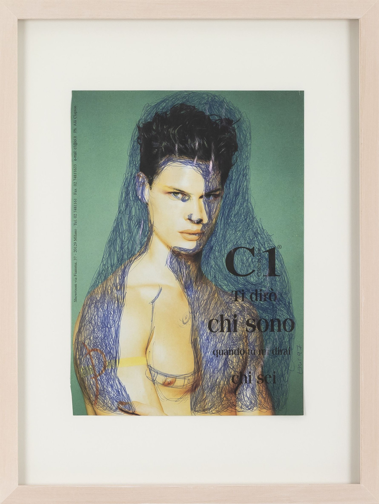 Am Stand der Galerie Krinzinger (Wien): Erik Schmidt „Untitled“, 1997, Mischtechnik auf Papier 27,5 mal 20 Zentimeter, 2800 Euro