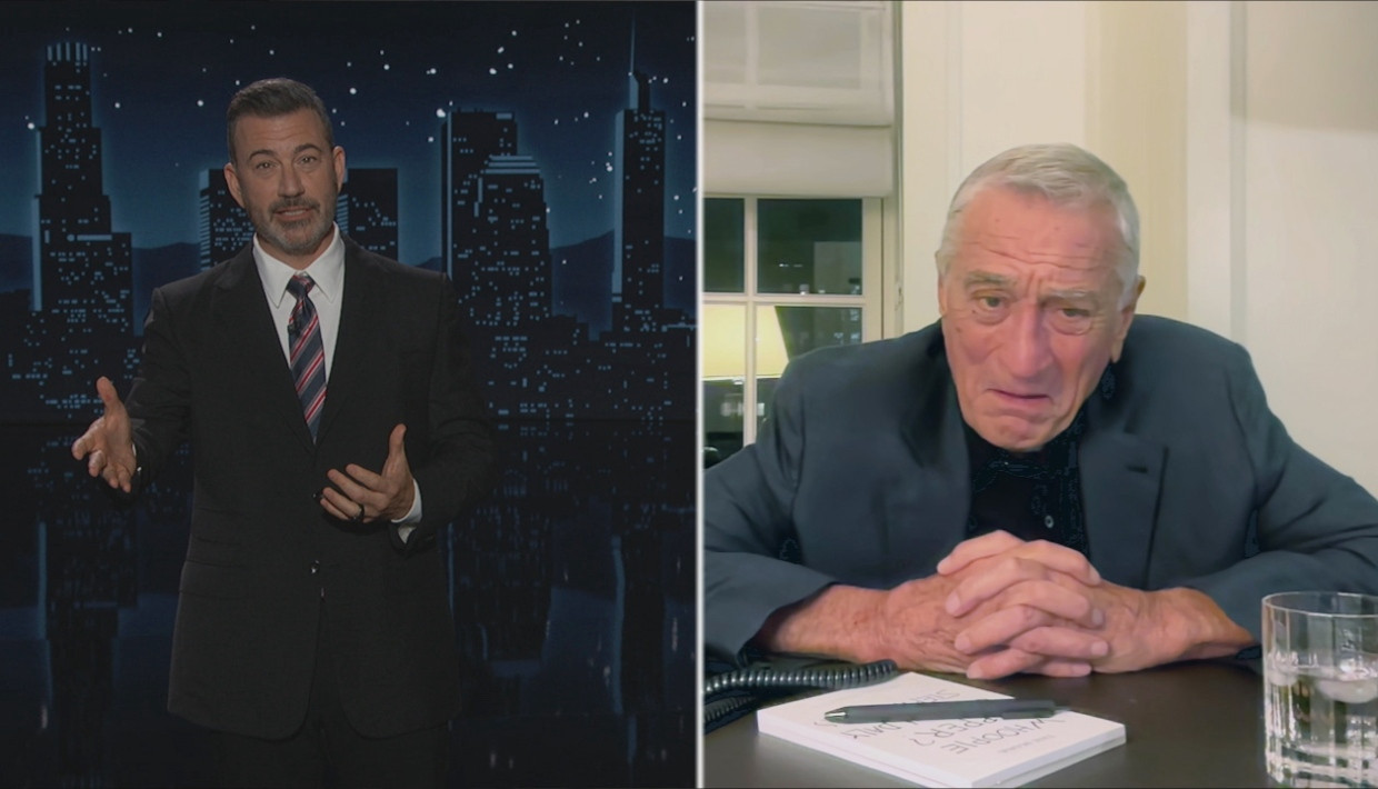 Zugeschaltet: Robert de Niro spielt den neuen Chef der Medienaufsichtsbehörde FCC, der Jimmy Kimmel unverhohlen beibringt, dass es mit dem Recht auf freie Rede vorbei ist.
