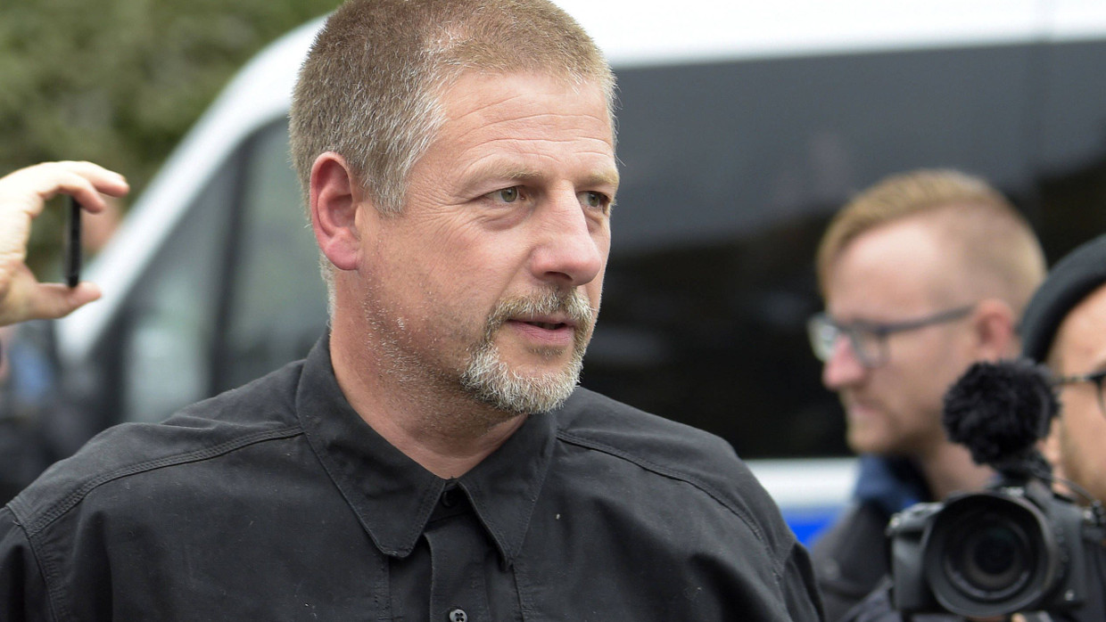 Götz Kubitschek am 1. September in Chemnitz