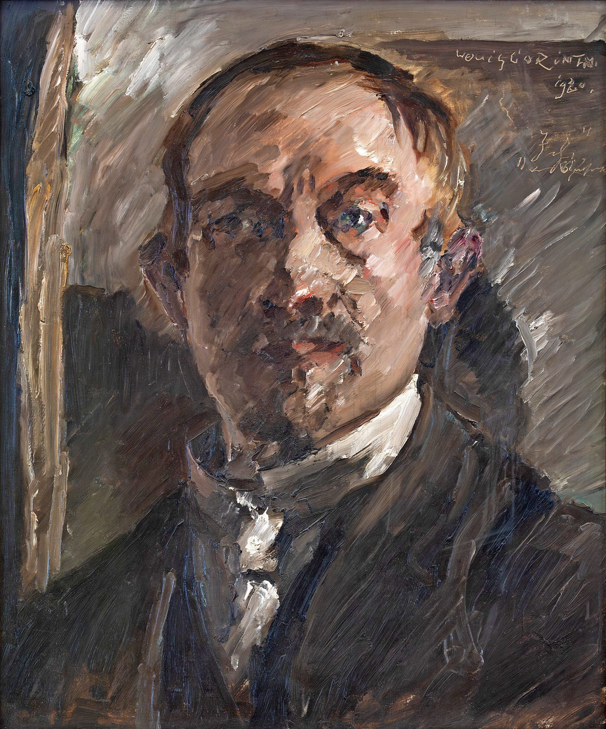 Ist als Leihgabe der Bundesrepublik im Regensburger Bestand: Lovis Corinth „Selbstbildnis (Selbstporträt)“ von 1920