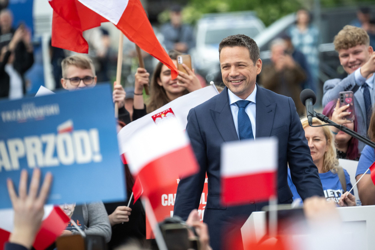 Braucht eine hohe Mobilisierung: Warschaus liberaler Bürgermeister Rafał Trzaskowski am Freitag in der zentralpolnischen Stadt Włocławek