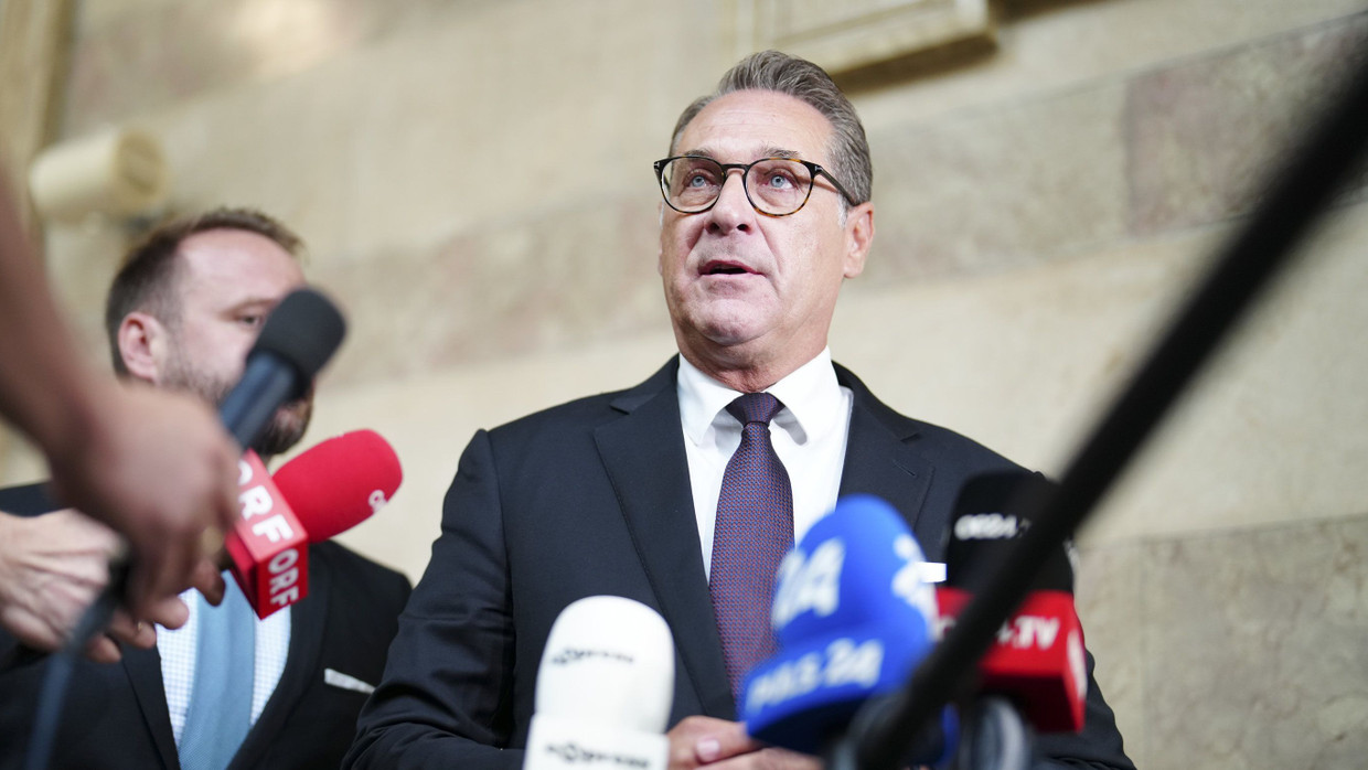 Heinz-Christian Strache in July 2023 in Vienna