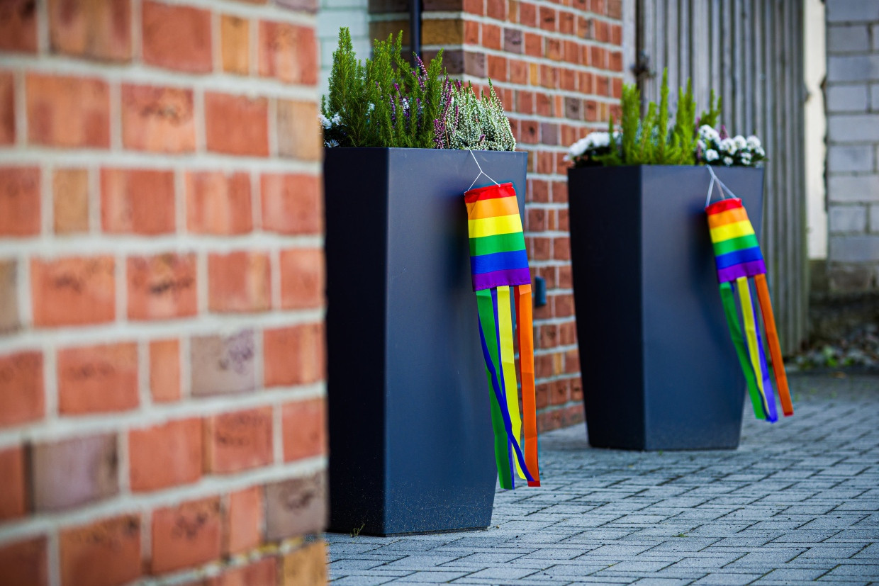 Nachdem einer Familie aus Wahrenholz immer wieder ihre Regenbogenflagge geklaut wurde, solidarisieren sich ihre Nachbarn und hängen zahlreiche Flaggen auf.