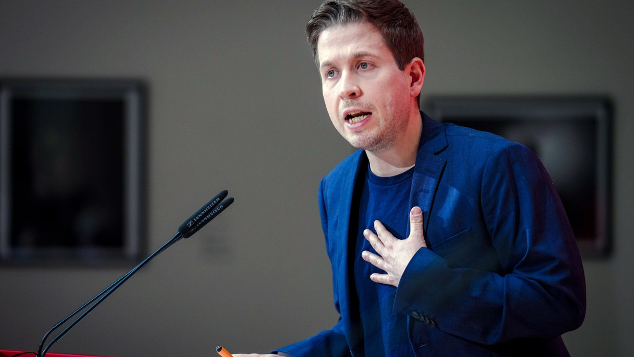 SPD-Generalsekretär Kevin Kühnert am Montag in Berlin SPD-Generalsekretär Kevin Kühnert am Montag in Berlin