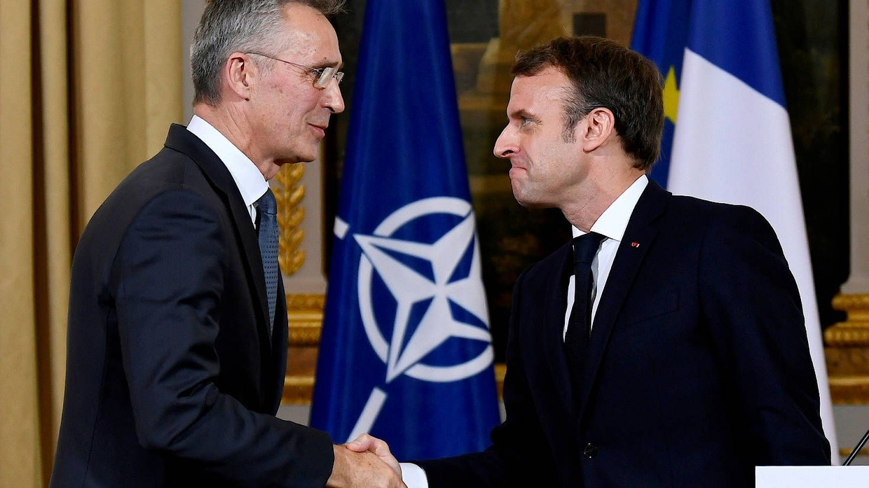 Nato-Generalsekretär Jens Stoltenberg und Frankreichs Präsident Emmanuel Macron im November in Paris