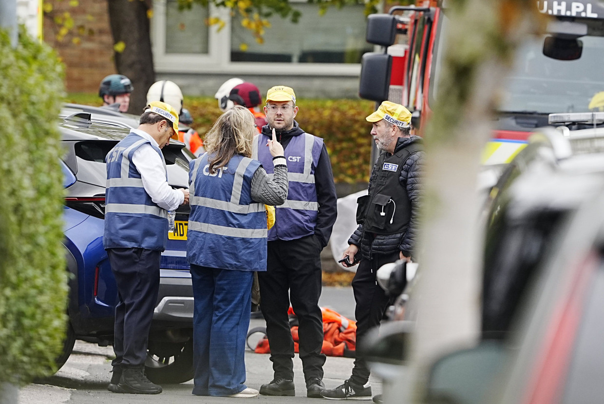 Sicherheitskräfte am Tatort in Manchester am Donnerstag