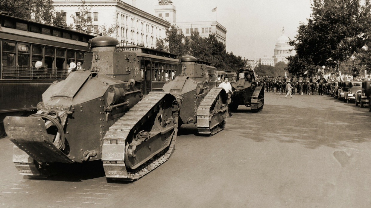 Panzer im Juli 1932 in Washington