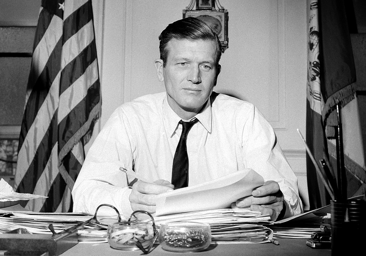 John Lindsay im März 1966 in New York