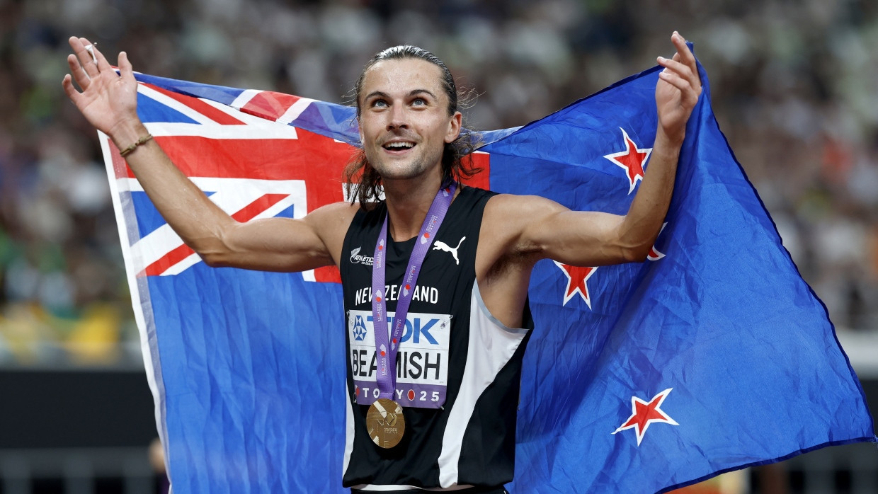 Más rápido que sus oponentes de Kenia y Etiopía en la carrera de obstáculos: Geordie Beamish de Nueva Zelanda