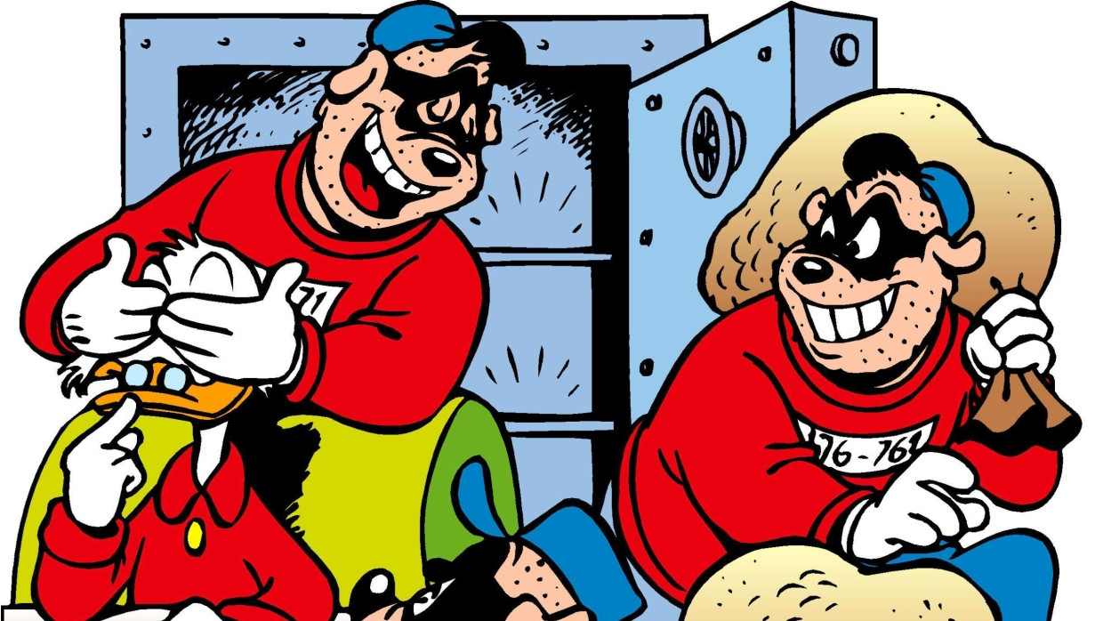Die vielleicht berühmtesten Einbrecher der Comic-Geschichte sind Disneys Panzerknacker. Zum 60. Geburtstag kann man das in neuen Taschenbüchern aus dem Ehapa-Verlag nachlesen.