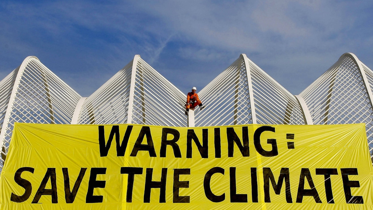 Auch Aktivisten sind immer dabei, wenn der Weltklimarat tagt.