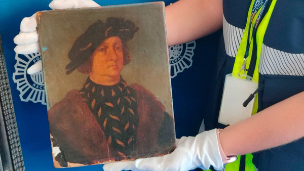 Beschlagnahmt, untersucht und als Fälschung enttarnt: das als Werk Leonardos im Wert von 1,3 Millionen Euro ausgegebene Porträt