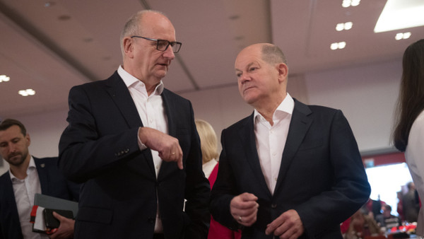 Vor einer weiteren Amtszeit? Dietmar Woidke und Olaf Scholz (Archivbild 2023)